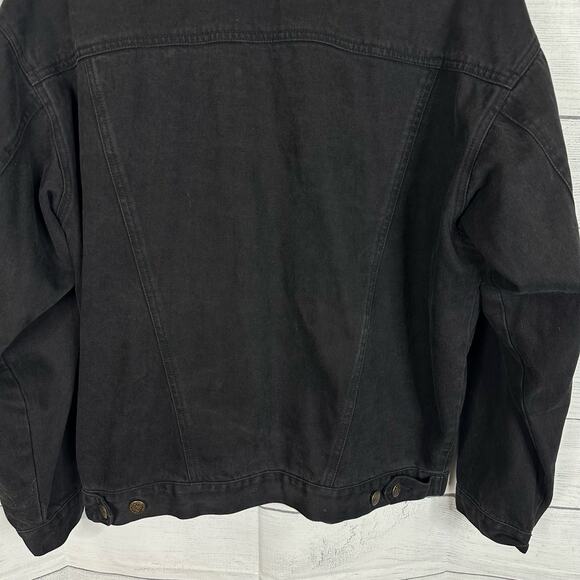 Carole Little Sport Women 4 Embroidered Beaded Oversized Denim Jacket Boho Artsy - Picture 10 of 10